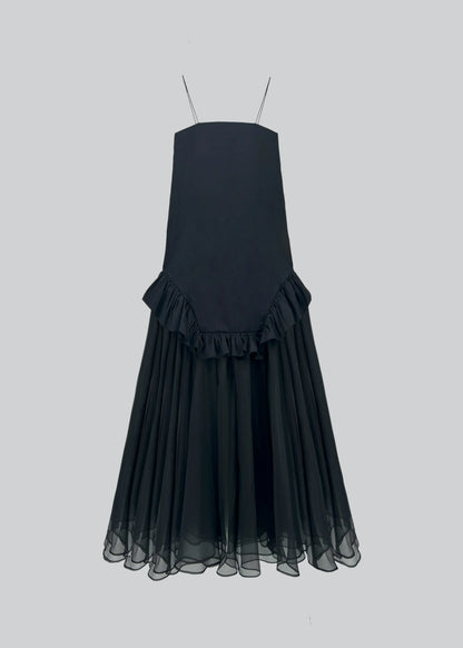 Maxi Robe Mix Coton Organza - Esthé