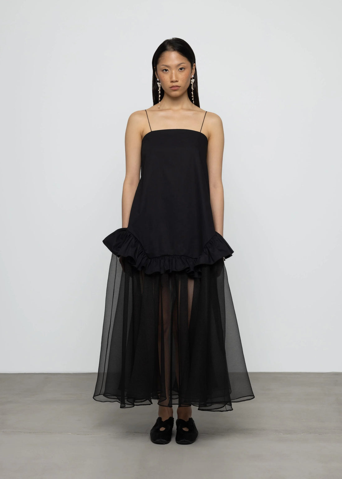 Maxi Robe Mix Coton Organza - Esthé