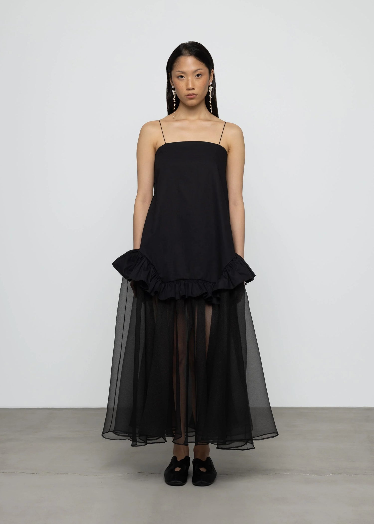 Maxi Robe Mix Coton Organza - Esthé