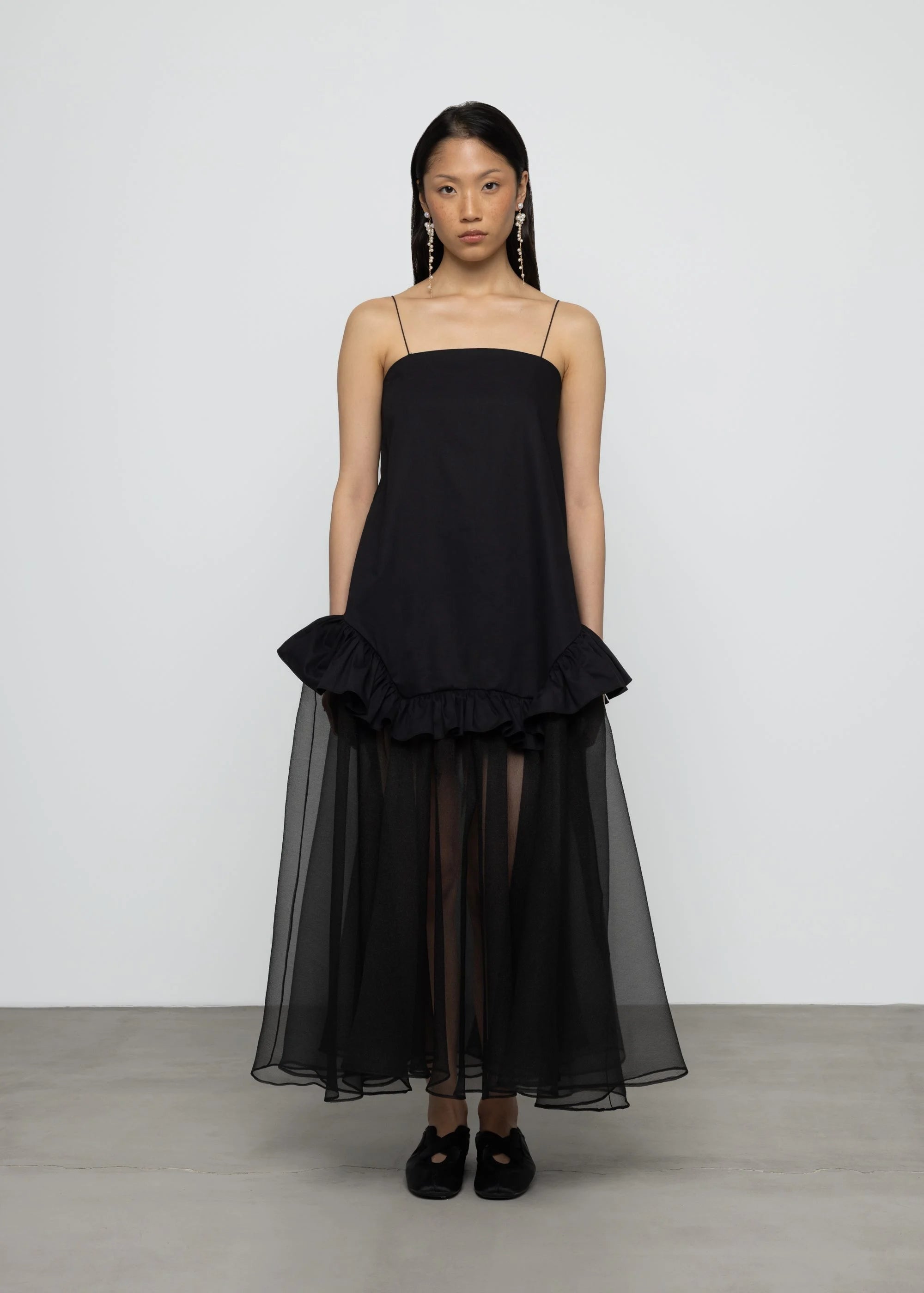 Maxi Robe Mix Coton Organza - Esthé
