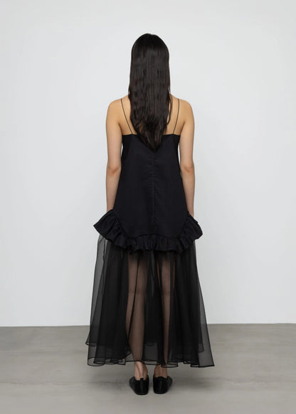 Maxi Robe Mix Coton Organza - Esthé
