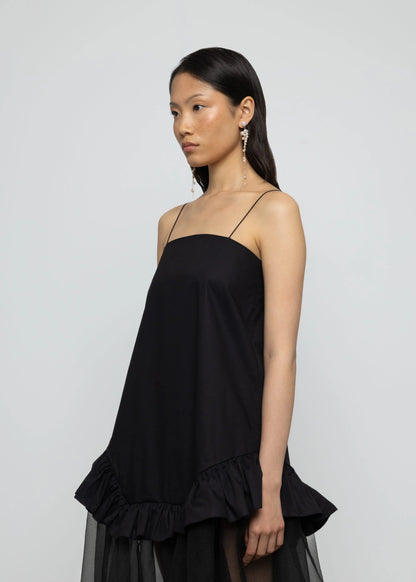 Maxi Robe Mix Coton Organza - Esthé