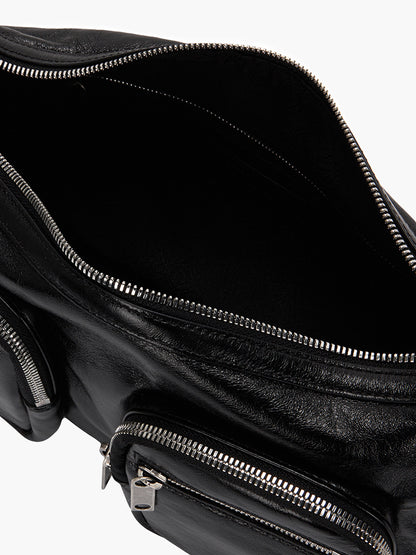 Sac Outpocket Hobo Black Glossy - Marge Sherwood