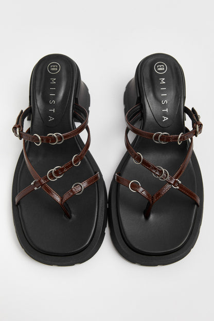 Sandales Jaslene Brown - Miista