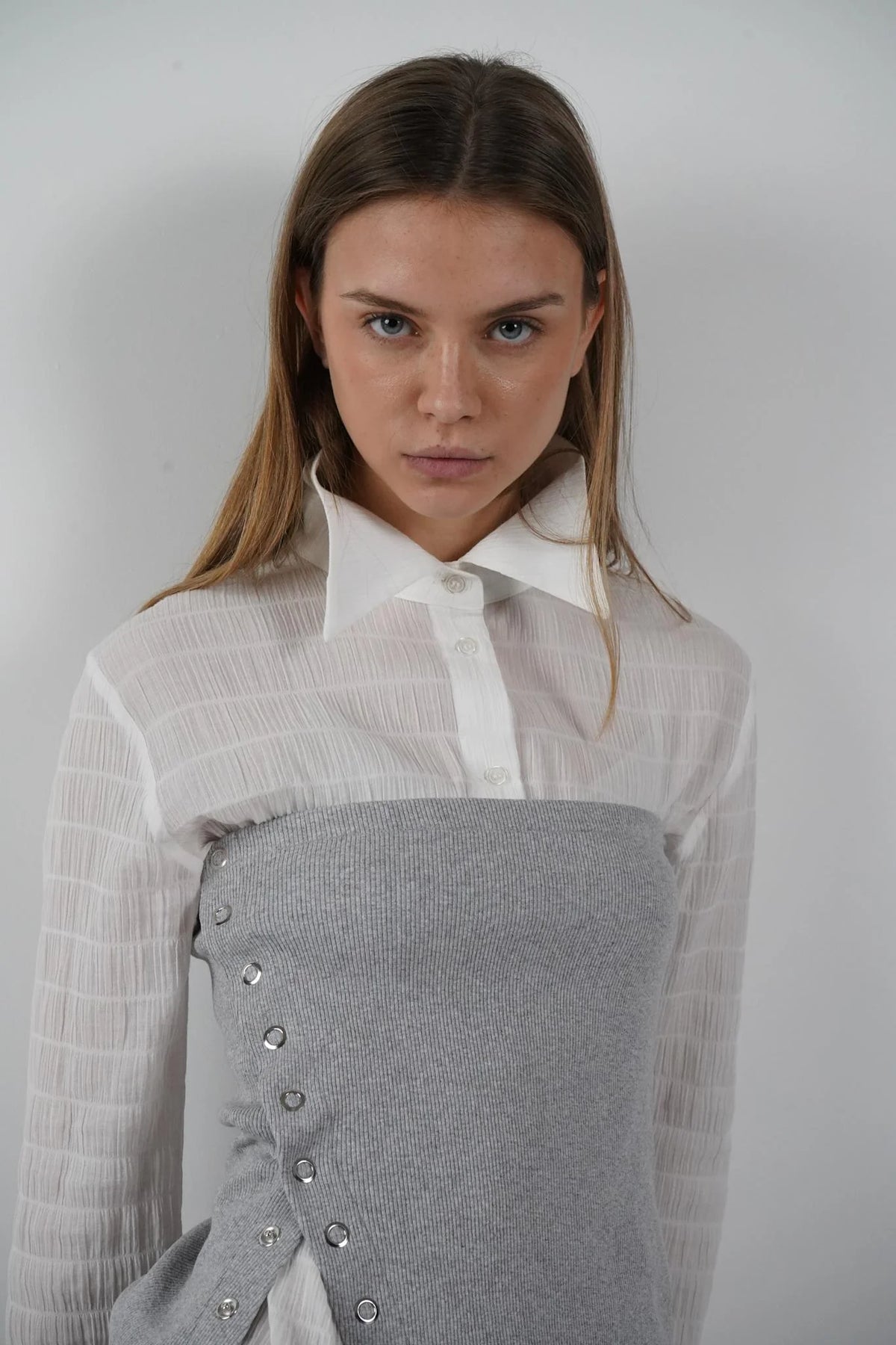 Top Bustier Darling Gris - Hosbjerg