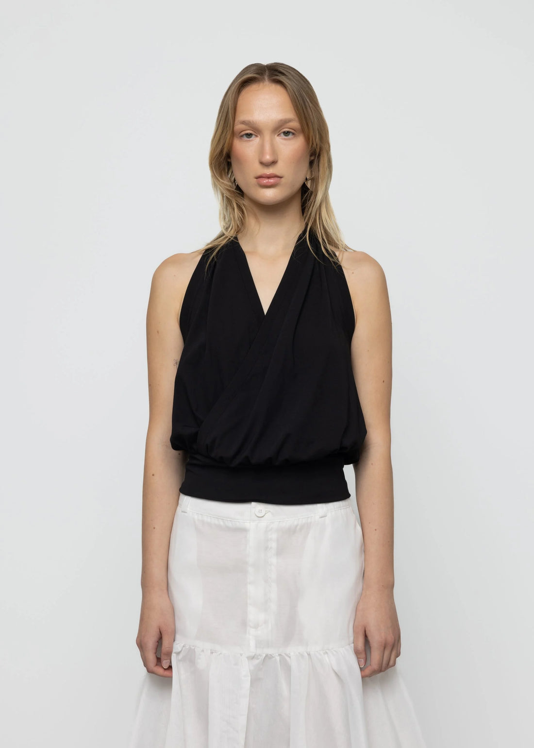 Top Drapé Noir - Esthé