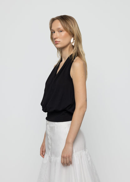 Top Drapé Noir - Esthé