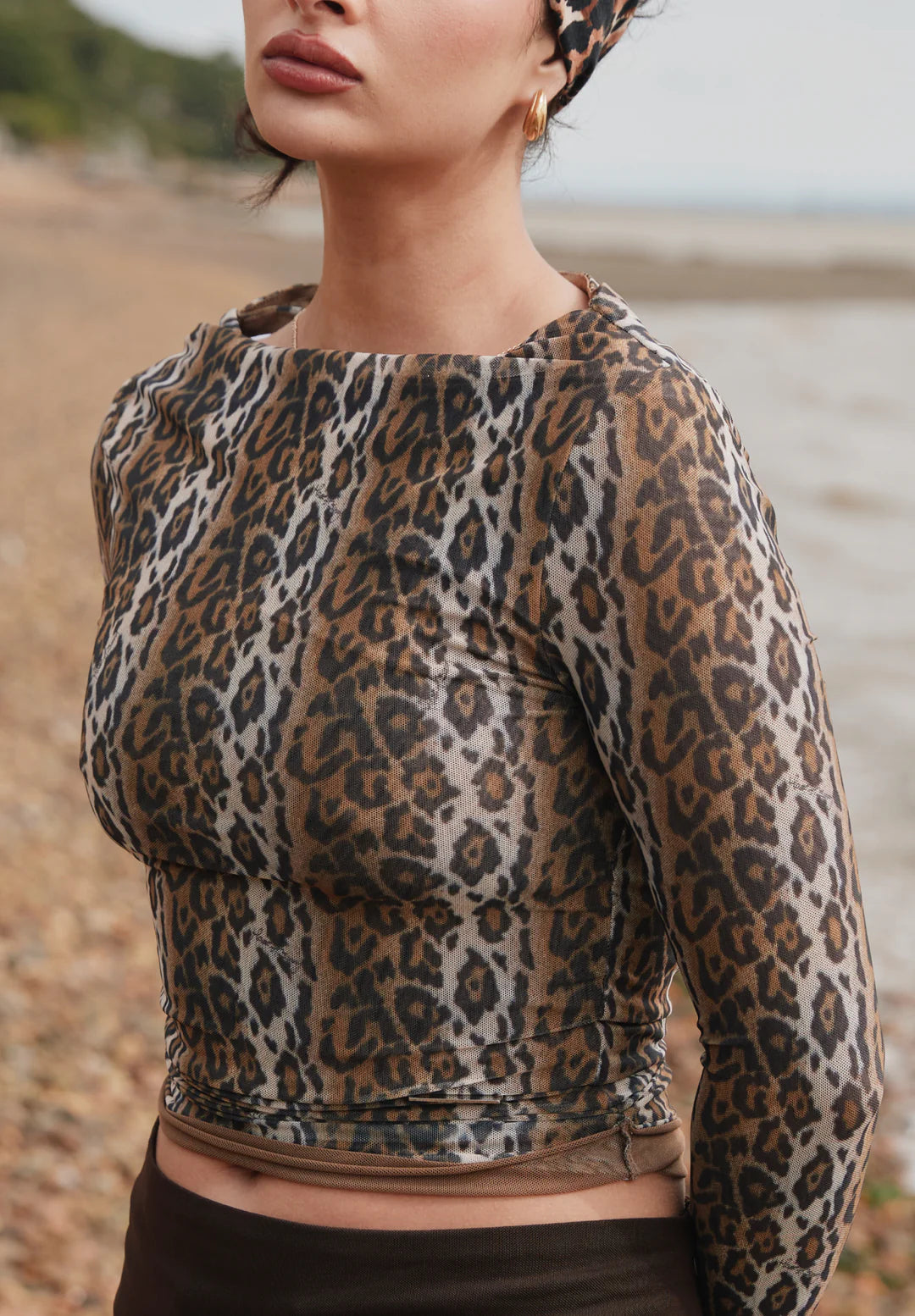 Top en Mesh Léopard - House of Sunny