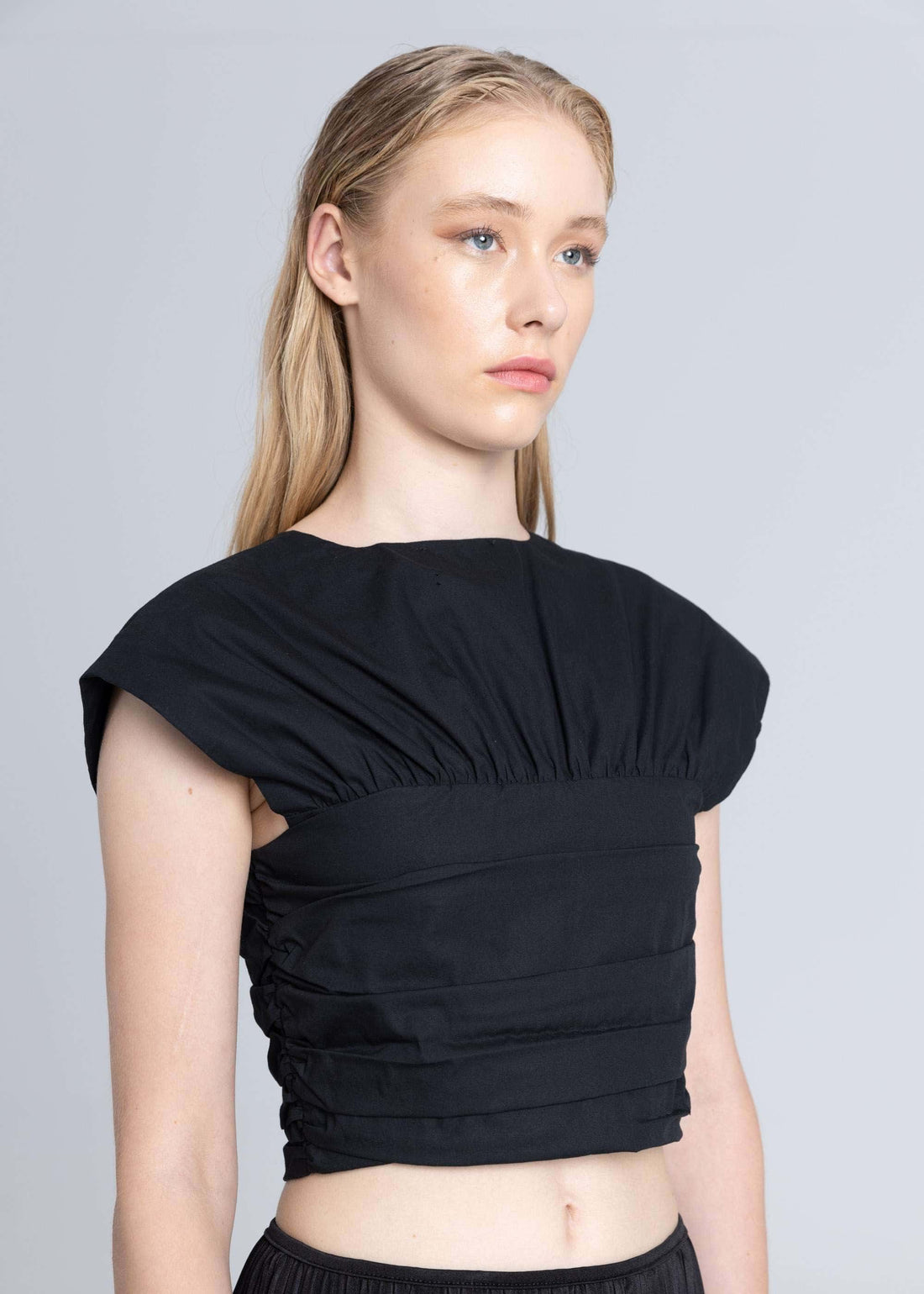 Top Réversible Popeline Noir - Esthé