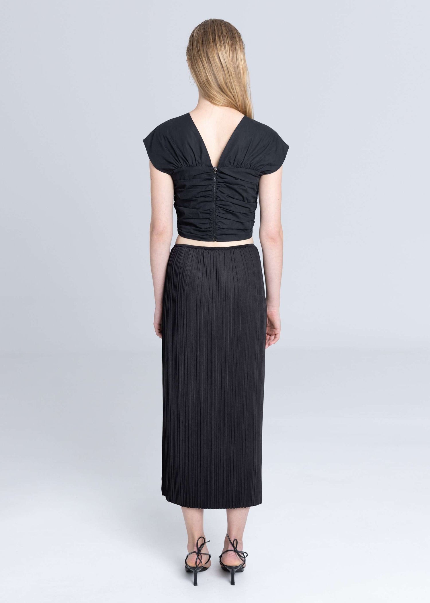 Top Réversible Popeline Noir - Esthé