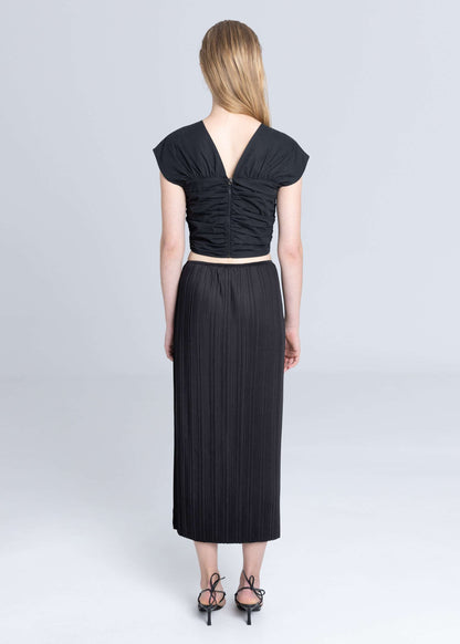 Top Réversible Popeline Noir - Esthé