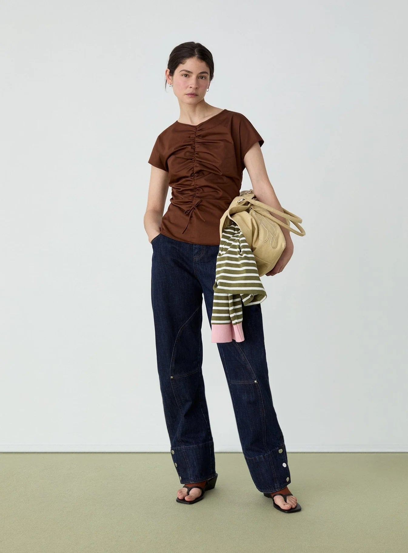 Blouse Simone Marron - Laagam