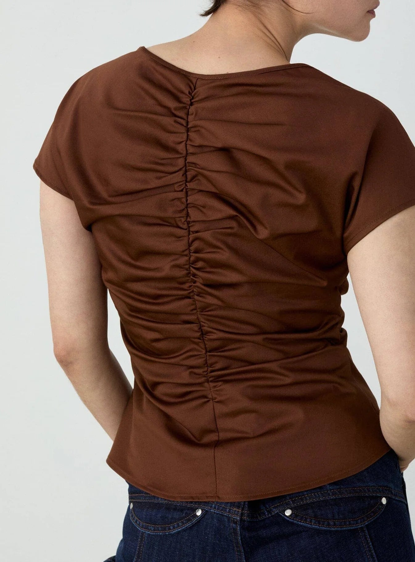 Blouse Simone Marron - Laagam